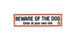 Gate Sign PVC - Beware Of The Dog Small-dog-The Pet Centre