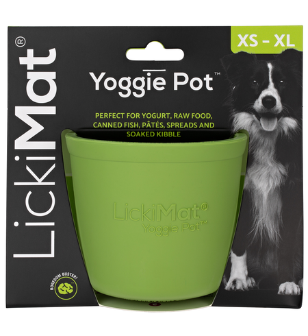 LickiMat Yoggie Pot Green