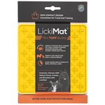 LickiMat Tuff Buddy Mini Yellow-dog-The Pet Centre