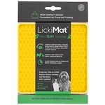 LickiMat Tuff Soother Mini Yellow-dog-The Pet Centre