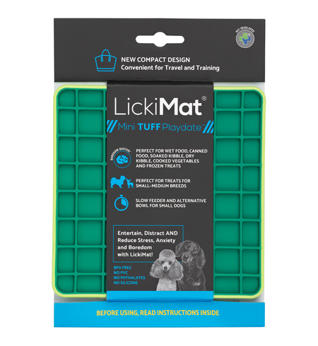 LickiMat Tuff Playdate Mini Green