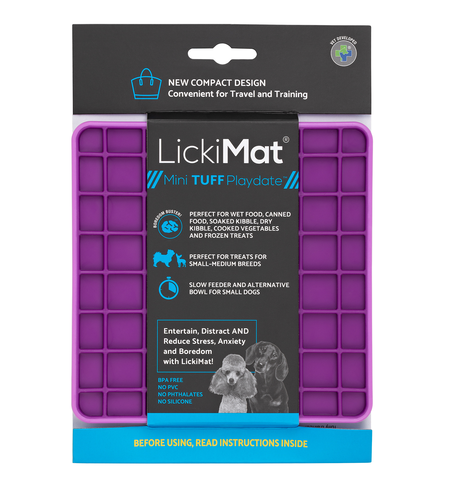 LickiMat Tuff Playdate Mini Purple