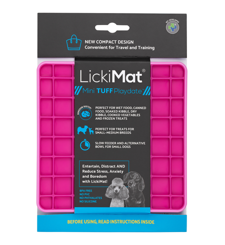 LickiMat Tuff Playdate Mini Pink