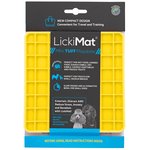 LickiMat Tuff Playdate Mini Yellow-dog-The Pet Centre