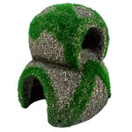 Aqua Care Ornament Moss Hideaway Double-fish-The Pet Centre