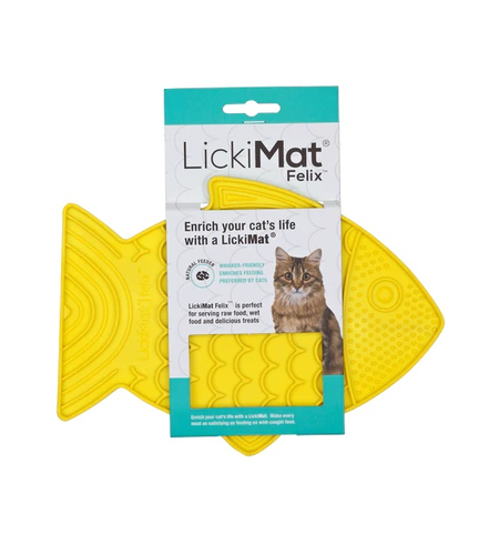 LickiMat Felix Yellow Cat