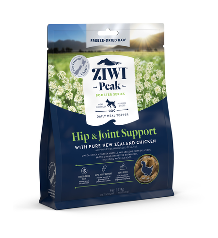 Ziwi Peak Freeze-Dried Chicken Dog Food 114g Booster Hip & Joint