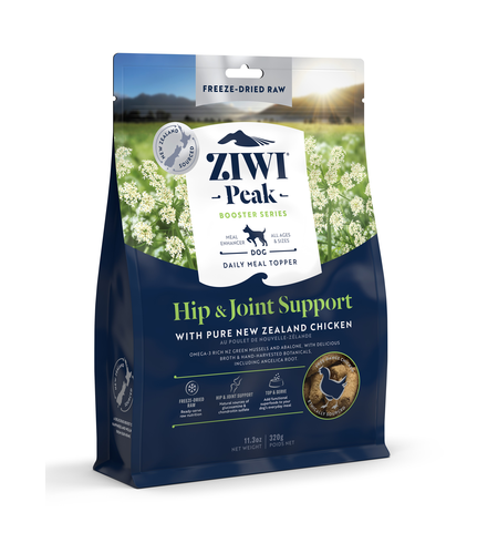 Ziwi Peak Freeze-Dried Chicken Dog Food 320g Booster Hip & Joint