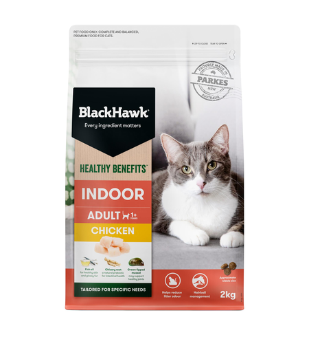 Black Hawk Healthy Benefits Cat Indoor Chicken 2kg