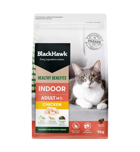 Black Hawk Healthy Benefits Cat Indoor Chicken 4kg