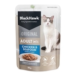 Black Hawk Original Cat Chicken/Seafood Gravy 85g-cat-The Pet Centre