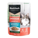 Black Hawk Healthy Benefits Cat Indoor Chick/Fish/Gravy 85g-cat-The Pet Centre