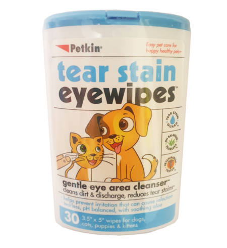 Petkin Tear Stain Eye Wipes 30 pack