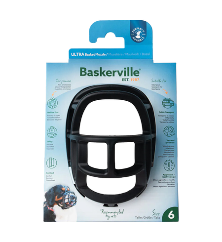 Muzzle Baskerville Ultra Size 6 Black