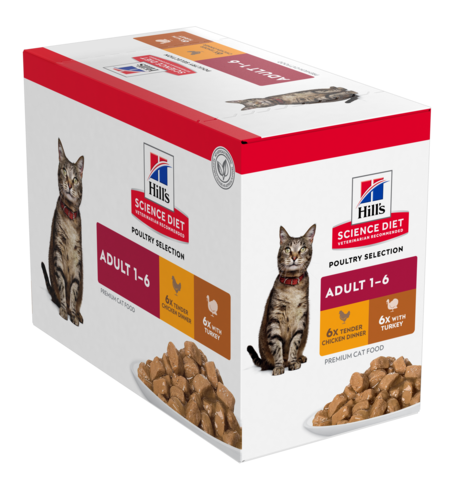 Hills Science Diet Cat Poultry Variety Pack 12x