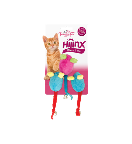 Trouble & Trix HiJinx Mice Bell 3pk