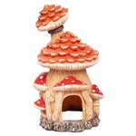 Aqua One Ornament Fairy Mushroom House 9x10.5x18cm-fish-The Pet Centre