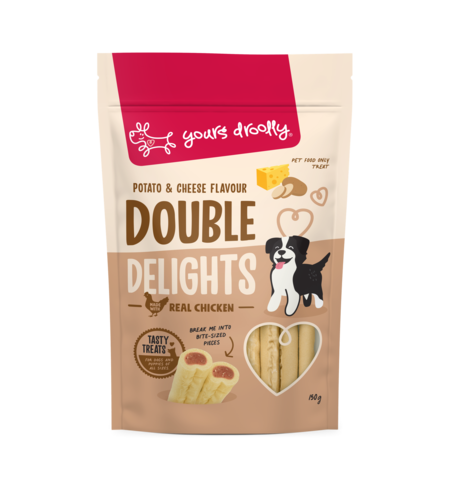 Yours Droolly Double Delight Potato & Cheese 150g