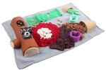 AFP Dig It Fluffy Mat with Toy 76x52x10cm-dog-The Pet Centre