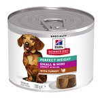 Hills SD Adult Mousse Small & Mini Perfect Weight Turkey Can 200g-dog-The Pet Centre