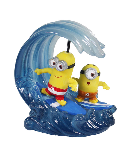 Minions Kevin & Stuart Surfing - Small Ornament