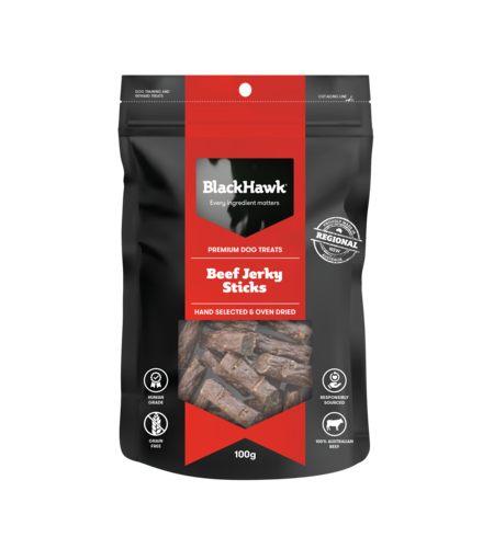 Black Hawk Dog Beef Sticks 100g