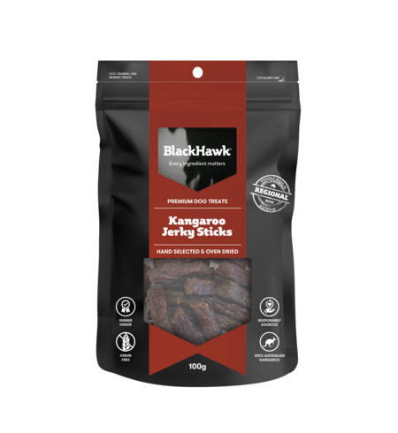 Black Hawk Dog Kangaroo Sticks 100g