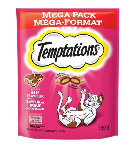 Whiskas Temptations Hearty Beef 180g