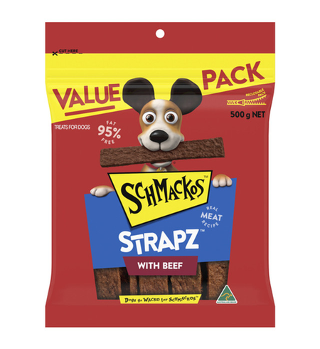 Schmackos Beef Strapz 500g