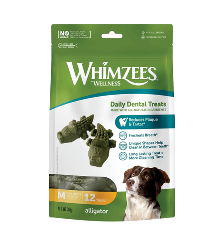 Whimzees Alligator Medium 12pk