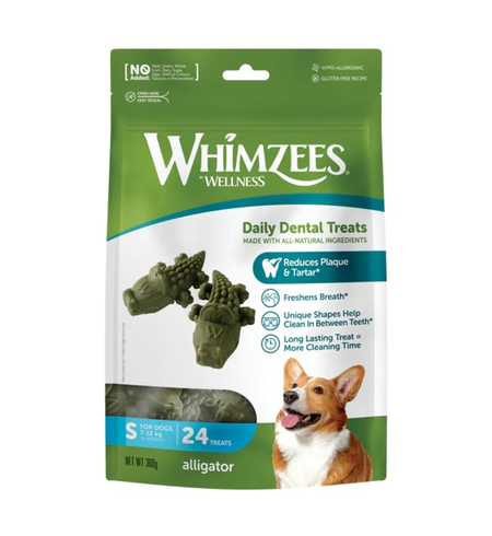 Whimzees Alligator Small 24pk