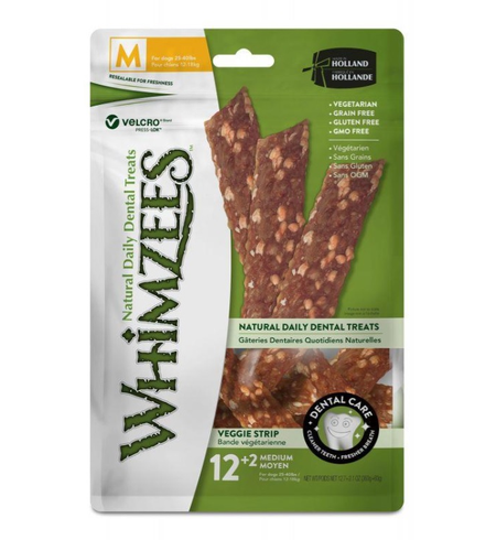 Whimzees Veggie Strip Medium 12pk