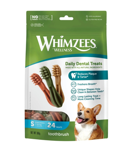 Whimzees Toothbrush Star Small 24pk