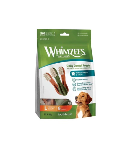 Whimzees Toothbrush Star Large 6pk