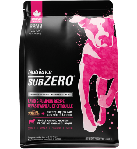 Nutrience Dog SubZero Limited Ingredient Diet Lamb & Pumpkin 1.8kg