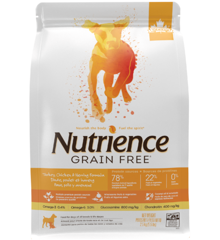 Nutrience Dog Grain Free Turkey, Chicken & Herring 2.5kg