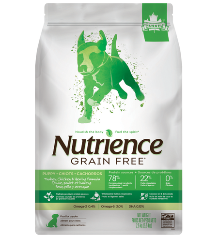 Nutrience Puppy Grain Free Turkey, Chicken & Herring 2.5kg