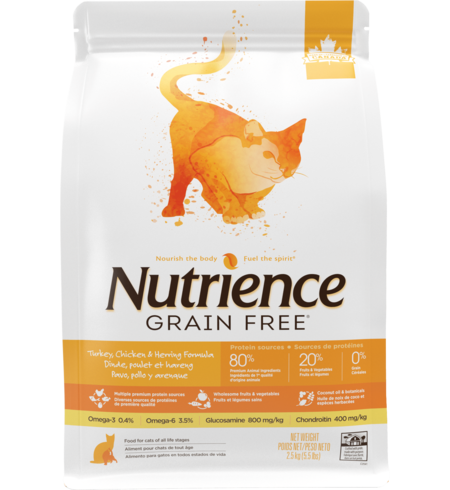 Nutrience Cat Grain Free Turkey, Chicken & Herring 2.5kg