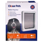 CloserPets Dog Door Medium White-dog-The Pet Centre