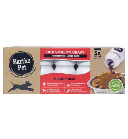 Earthz Pet Dog Medium & Large Beef (5 pack)