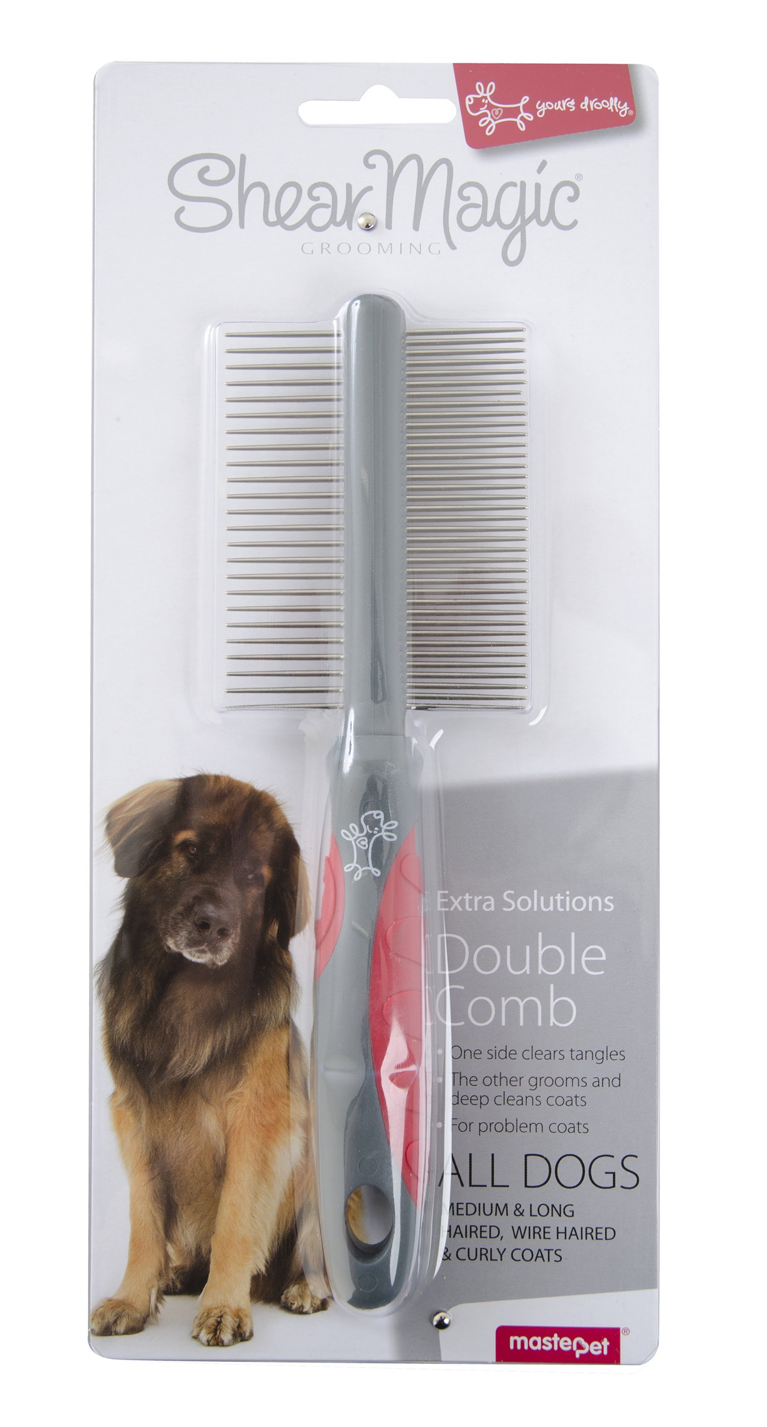 Shear Magic Comb Double Sided Yours Droolly Brush Comb Dog The Pet Centre