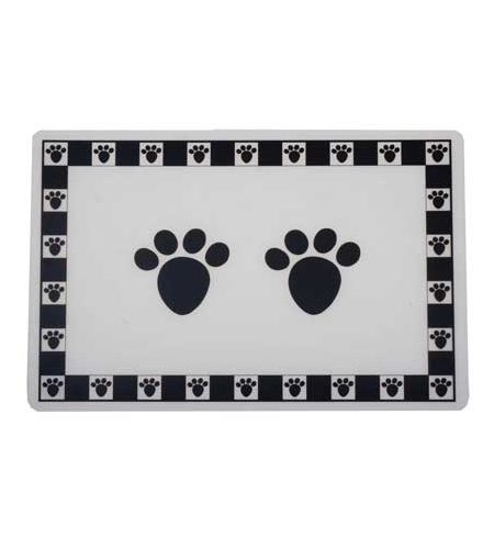 Pet Paws Black Placemat