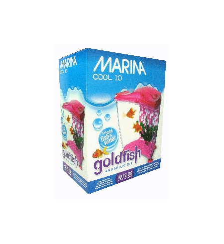 marina cool purple goldfish aquarium kit