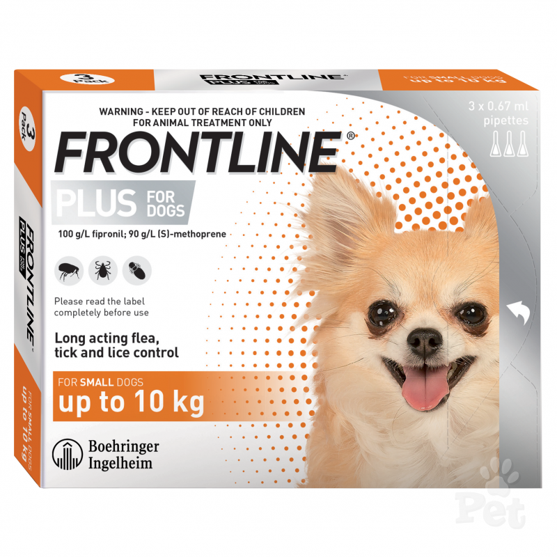 Frontline small dog 3 pack sale