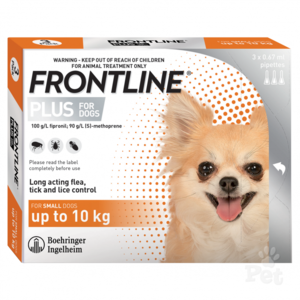 Frontline Dog Under10kg 3 pack Dog Flea Worm Topical Flea Treatments The Pet Centre Frontline Flea Treatment x x