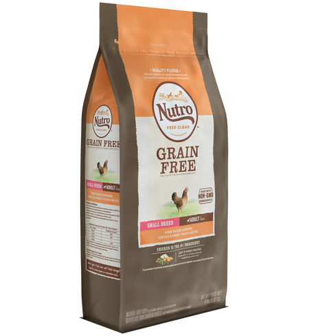 Nutro Grain Free Chicken, Lentil & Sweet Potato Small Breed Adult Dog Food 1.8kg 