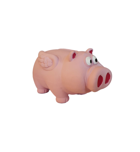 Latex Stuffed Grunter Flying Pig 15cm